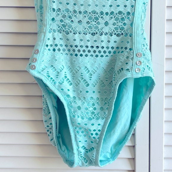 Robin Piccone Retro Pin Up Swimsuit  Blue - Picture 4 of 13